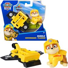 Psi Patrol Action Pup Rubble Mała Figurka Piesek + Mini Pojazd Deskorolka Hoverboard