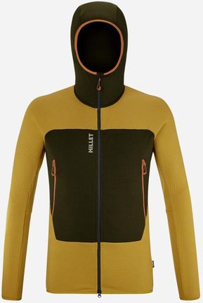 Kurtka Polarowa Męska Millet M Fusion Grid Hoodie Żółty