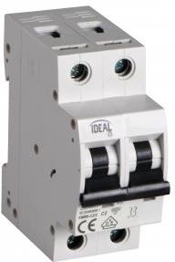 Ideal Wyłącznik Nadmiarowo-Prądowy 2P Kmb6-C2/2 32556