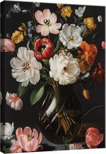 Zdjęcie Wallarena Obraz Do Salonu Sypialni Kwiaty Czarny Nowoczesny Na Płótnie Ścianę 120x80 (PP15448O20) - Nowe Miasteczko