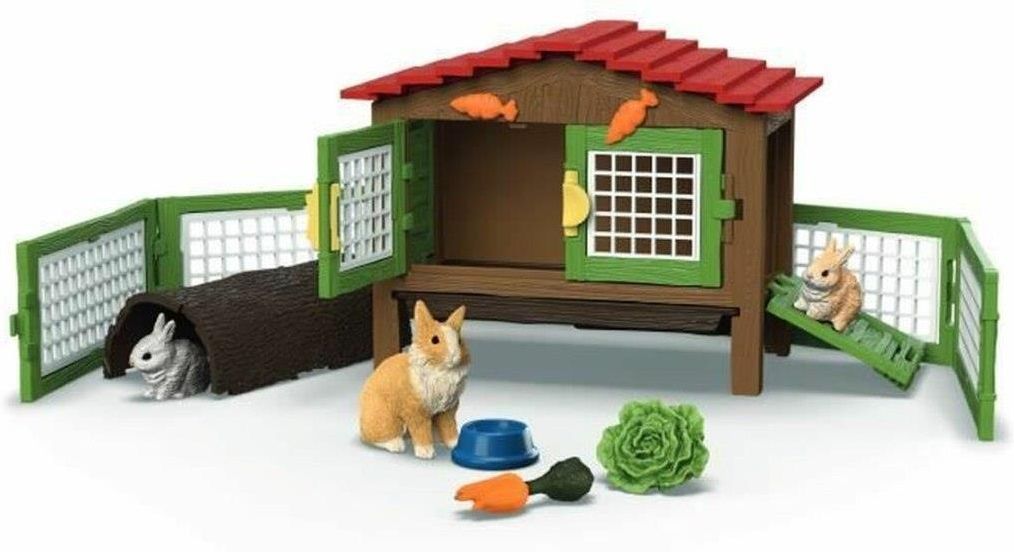 Schleich Farm World – Étable Des Chèvres 42726, Set 31 Pièces Avec Animaux Et Accessoires, Jouet Ferme Dès 3 Ans