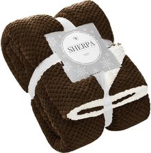 Spod Igły I Nitki Brązowy Koc Z Mikrofibry Baranek 150X200 Sherpa