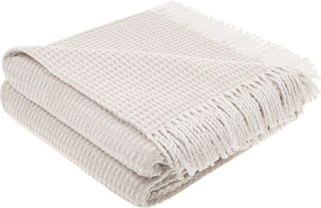 Spod Igły I Nitki Koc Bawełniany Naturalny 200X220Cm Wafel