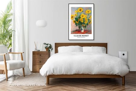 Obraz 30x50cm Design Sunflowers Monet Vintage Do Salonu - zdjęcie 3