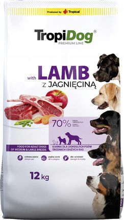 Tropidog Adult Lamb Rice Medium Large Breeds 12Kg - zdjęcie 2