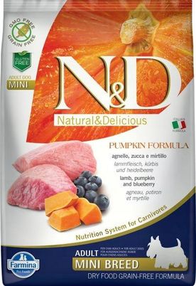 Farmina Nd Pumpkin Lamb Bluberry Mini Adult Dynia 7Kg - zdjęcie 3
