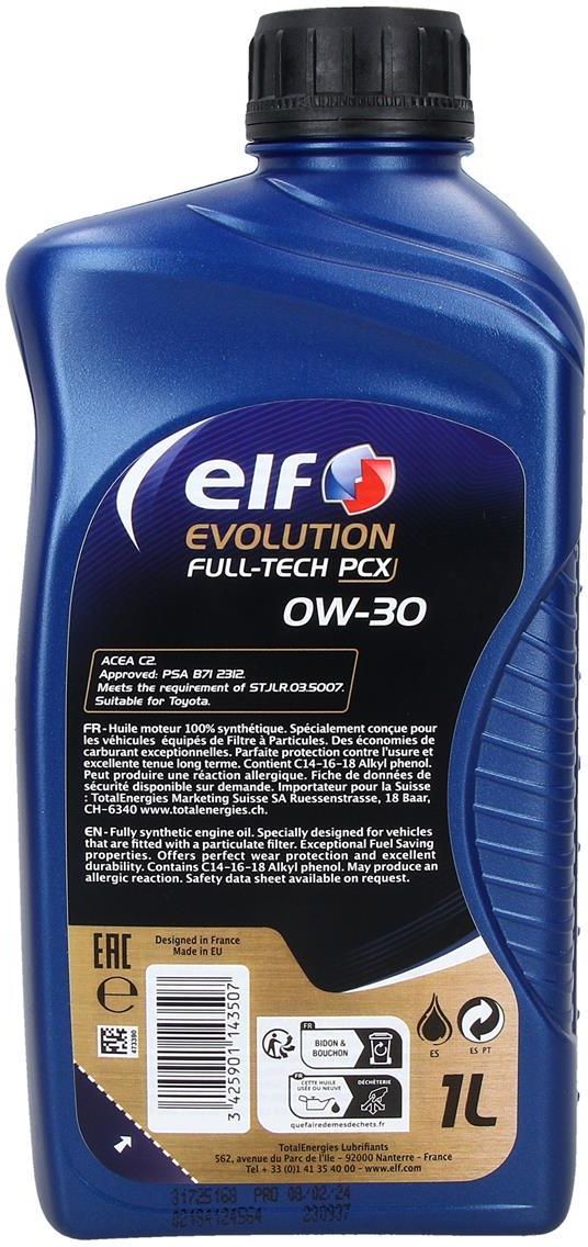 ELF EVOLUTION FULL TECH PCX 0W30 1L - opinie i ceny na Ceneo.pl
