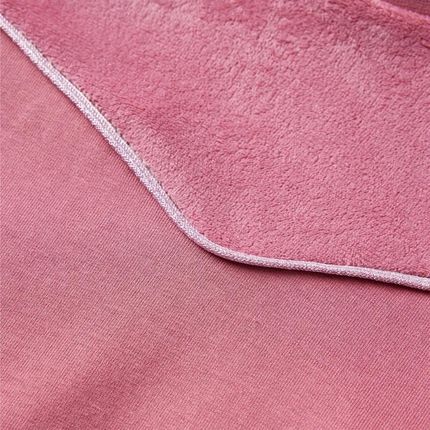 Bluza dziecięca, z aksamitną wstawką, malinowa, 116 - zdjęcie 4