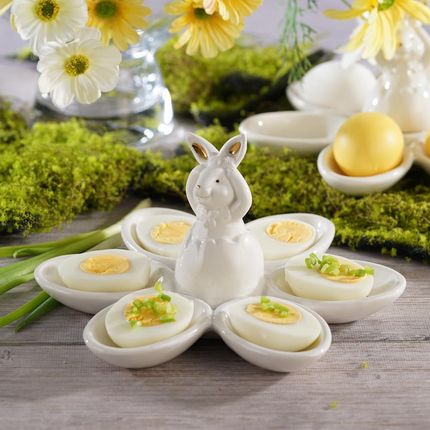 Villa Italia Talerz Na Jajka Ceramiczny Z Zajączkiem 21cm Bunny - zdjęcie 5