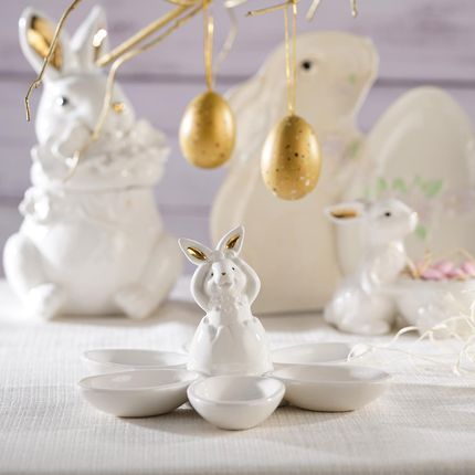 Villa Italia Talerz Na Jajka Ceramiczny Z Zajączkiem 21cm Bunny - zdjęcie 4