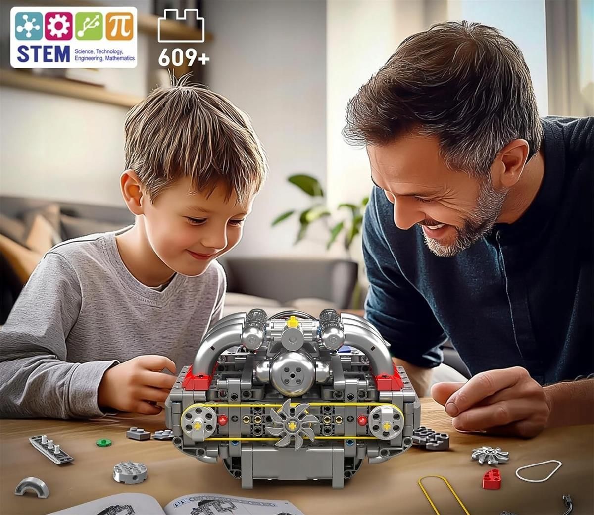 Mould King Klocki 10193 Silnik Boxer Flat-Six Z Porsche - ceny i