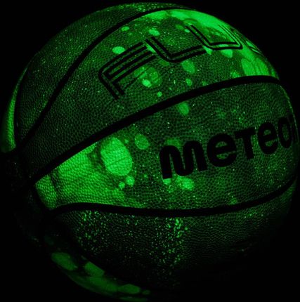 METEOR Piłka Do Koszykówki Holograficzna Świecąca Rozmiar 7 + Pompka - zdjęcie 2