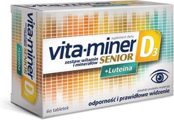 Zdjęcie Vita-miner Senior D3 + Luteina 60 tab. - Nowa Ruda