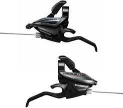 Zdjęcie Zestaw Klamkomanetki Shimano St-Ef500-7R / St-Ef500-L Przód Tył 3X7 - Orzesze
