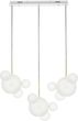 Lampa wisząca CAPRI LINE 3 złota / biała - 180 LED, aluminium, szkło