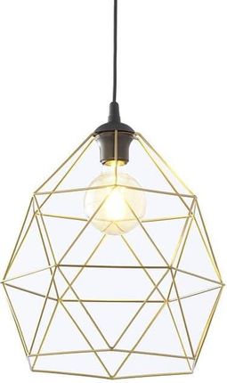 Tk Lighting Wisząca Lampa Druciana Klatka Galaxy Metalowa Czarna Złota (3457)
