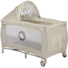 Zdjęcie Lionelo Sven Plus Beige Latte Łóżeczko Turystyczne - Mordy