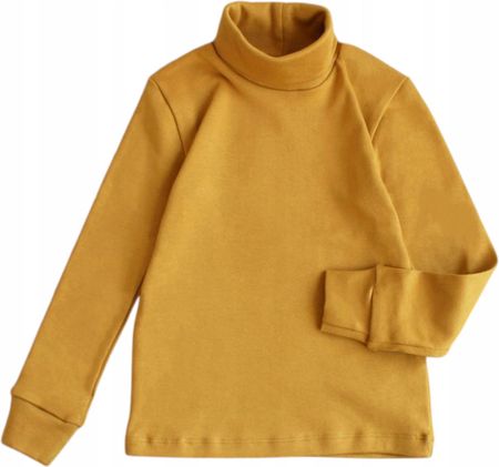 Golf dziecięcy 110 SWETER długi rękaw bawełna jednokolorowy Bodykids