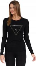 Zdjęcie Guess Czarny damski sweter Rylie Triangle Logo M - Marki