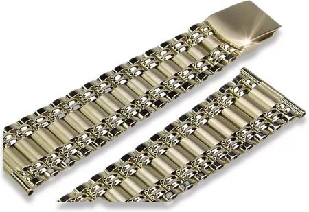 Geneve Bransoleta złota 14K 585 do zegarka męskiego MBW00614KYGL13135