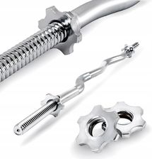 Zdjęcie Gryf lekko łamany 120cm śrubowany stalowy chromowany 30mm z zaciskami - Ryglice