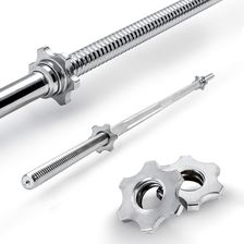 Zdjęcie Gryf prosty 180cm śrubowany stalowy chromowany 30mm z zaciskami - Łapy