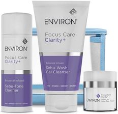 Environ Sebu-Control Set ZESTAW Żel do mycia twarzy 150 ml + Tonik 100 ml + Maska 50 ml + Kosmetyczka 1 szt
