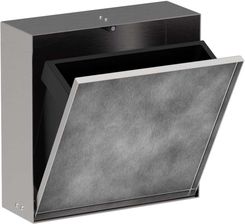 Zdjęcie HANSGROHE XtraStoris Rock Wnęka ścienna z koszem na śmieci i drzwiczkami do wyłożenia płytkami 30 x 30 x 10 cm stal nierdzewna szczotkowana  56089800 - Trzcińsko-Zdrój