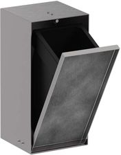 Zdjęcie HANSGROHE XtraStoris Rock Wnęka ścienna z koszem na śmieci i drzwiczkami do wyłożenia płytkami 30 x 15 x 14 cm  stal nierdzewna szczotkowana 56063800 - Trzcińsko-Zdrój
