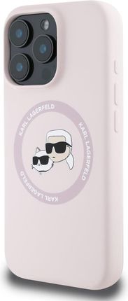 Karl Lagerfeld Oryginalne Etui Magsafe Iphone 16 Pro Max Różowy Pokrowiec - zdjęcie 3
