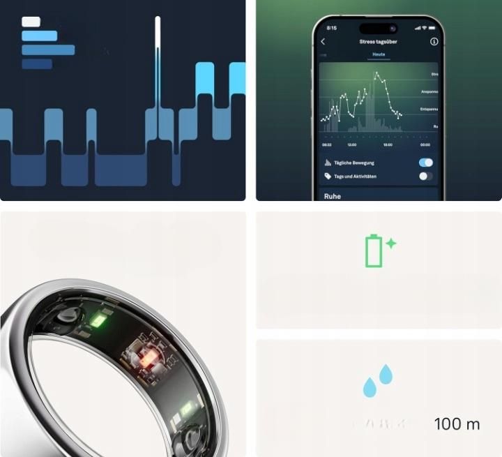 Oura Gen3 Horizon Inteligenty Pierścień Monitor Zdrowia 7Dni Oura Gen3 Horizon Inteligenty Pierścień Monitor Zdrowia 7Dni