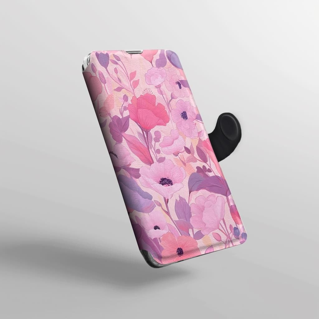 BAILI Cover per Moto Edge 30, Custodia Portafoglio Pelle Sintetica con TPU, Supporto Stand, Cover per Moto Edge 30 Cellulare, Rosa