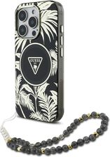 Guess Etui Palm Trees Triangle Pearl Strap Magsafe Do Iphone 16 Pro Max Czarny