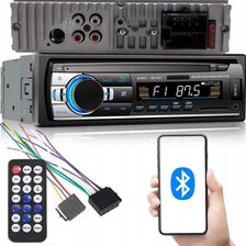 Zdjęcie RADIO SAMOCHODOWE BLUETOOTH USB AUX SD 1-DIN MIKROFON + PILOT 4 x 60W - Jelcz-Laskowice