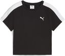 Damska Koszulka z krótkim rękawem Puma T7 Baby Tee 62980201 – Czarny