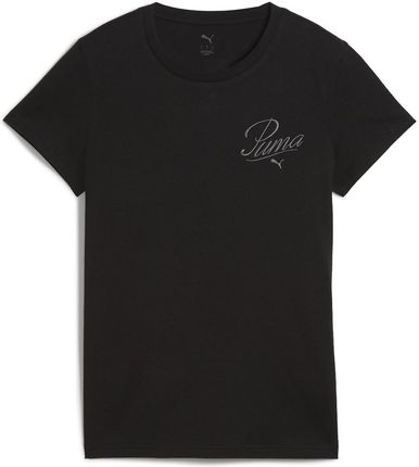 Damska Koszulka z krótkim rękawem Puma Ess Script Tee 68498201 – Czarny