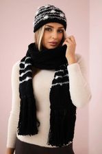 Zdjęcie Komplet damski z szalem Anika K304 czarny - Sulejów