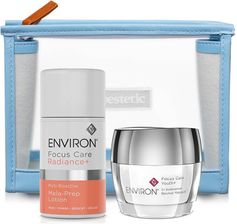 Environ Revival Masque + Multi-Bioactive Mela-Prep Lotion ZESTAW Maska intensywnie rewitalizująca 50 ml + Lotion na przebarwienia 60 ml + Kosmetyczka