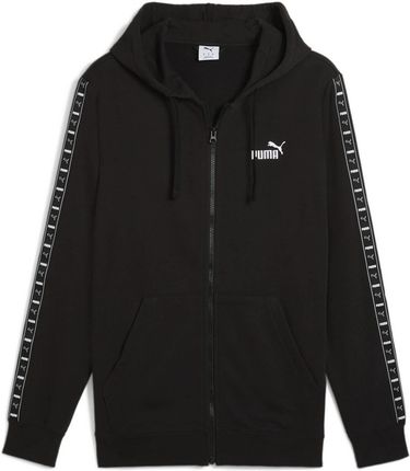 Bluza z kapturem męska Puma ESS TAPE FULL-ZIP TR czarna 68467801