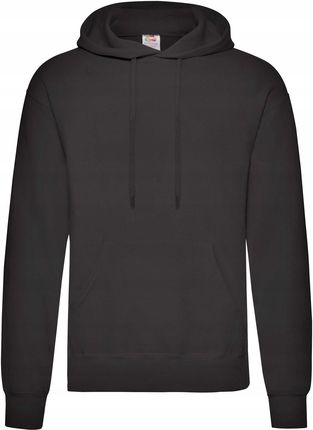 Bluza Męska Z Kapturem Hooded Sweat Czarny r. 4XL