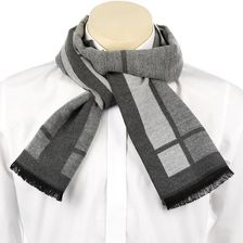 Zdjęcie Szalik męski ciepły miękki szal gładki elegancki MES-JED-143 - Łomianki