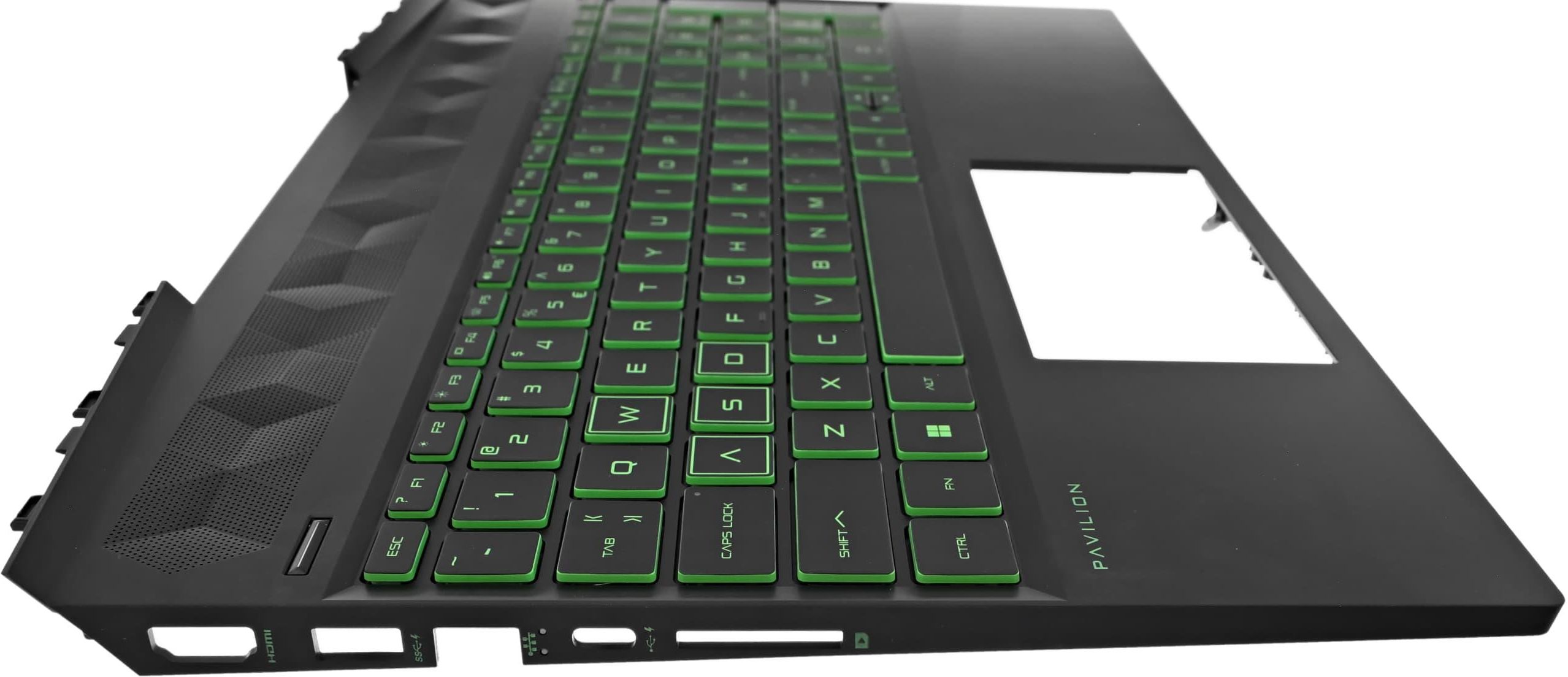 Green Backlit Laptop Keyboard For HP Pavilion Gaming 15-ec Series - English Layout