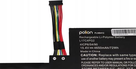 Batteria Originale Lenovo Legion L17M4PG2 / L17C4PG2 Per Y740-17 E Y730-17, 76Wh, 6 Celle