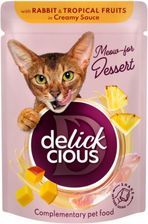Delickcious Mokra Karma Rabbit&Fruits In Creamy Sauce Z Królikiem I Owocami 80G