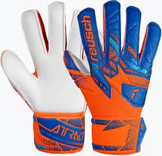 Zdjęcie Rękawice Bramkarskie Dziecięce Reusch Attrakt Solid Finger Support Junior Shocking Orange/Blue - Grybów