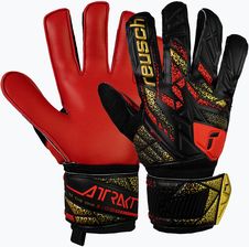 Zdjęcie Rękawice Bramkarskie Reusch Attrakt Solid Black/Gold/Fiery Red - Słupsk