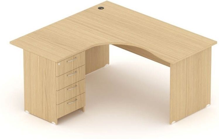 Office Style Biurko Standard Narożne Z Kontenerkiem Lewe 136X147X76 Cm ...