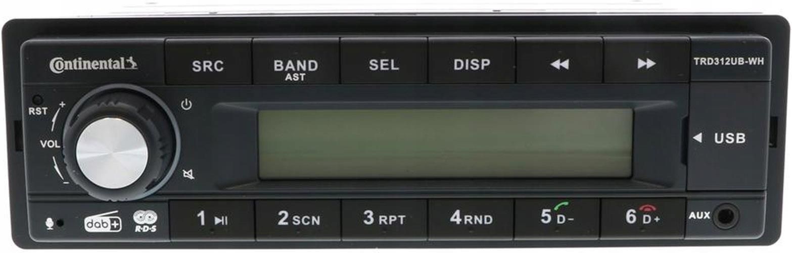 фото Бездискова MP3-магнітола Continental TRD312UB-WH