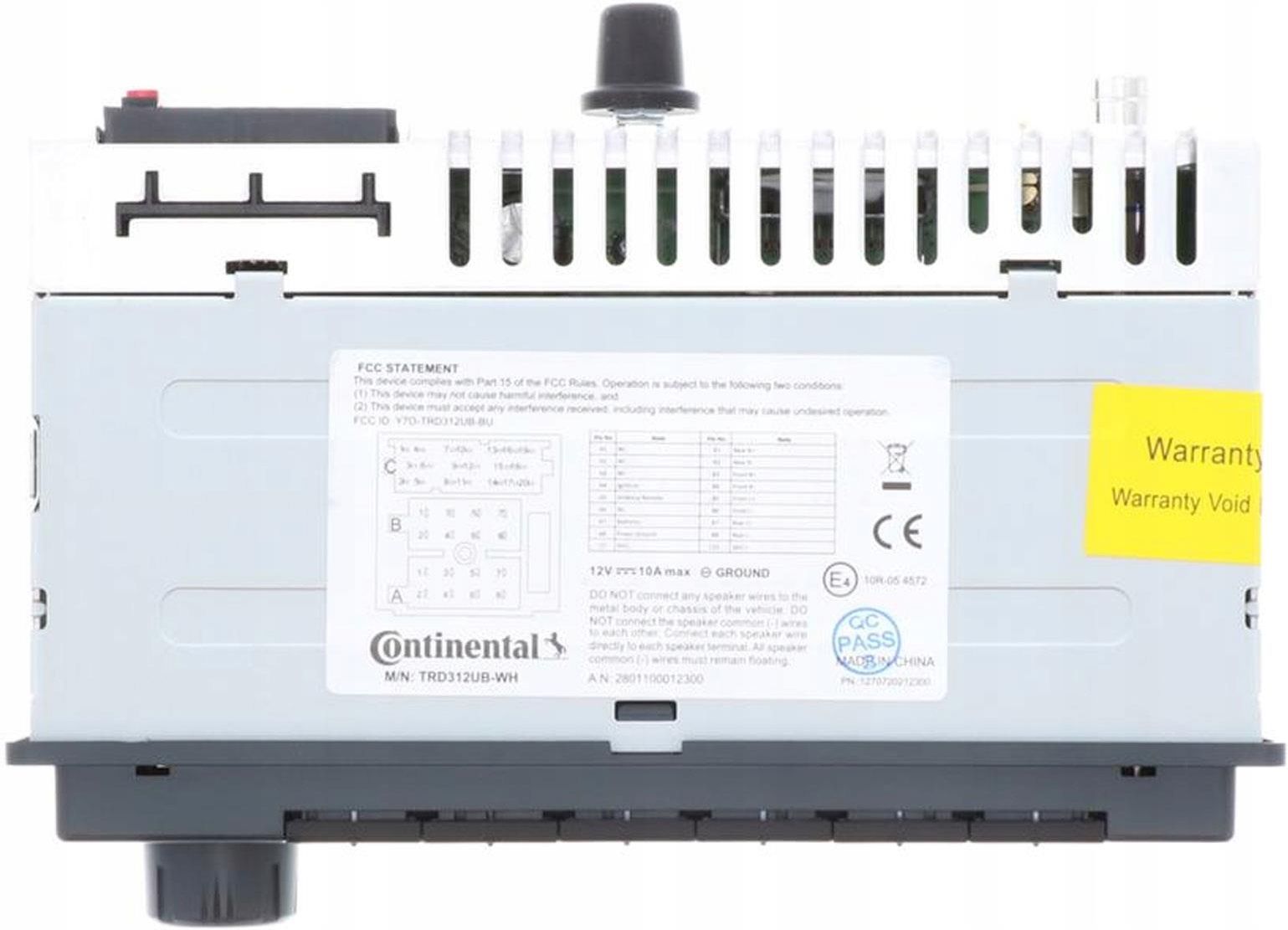 фото Бездискова MP3-магнітола Continental TRD312UB-WH