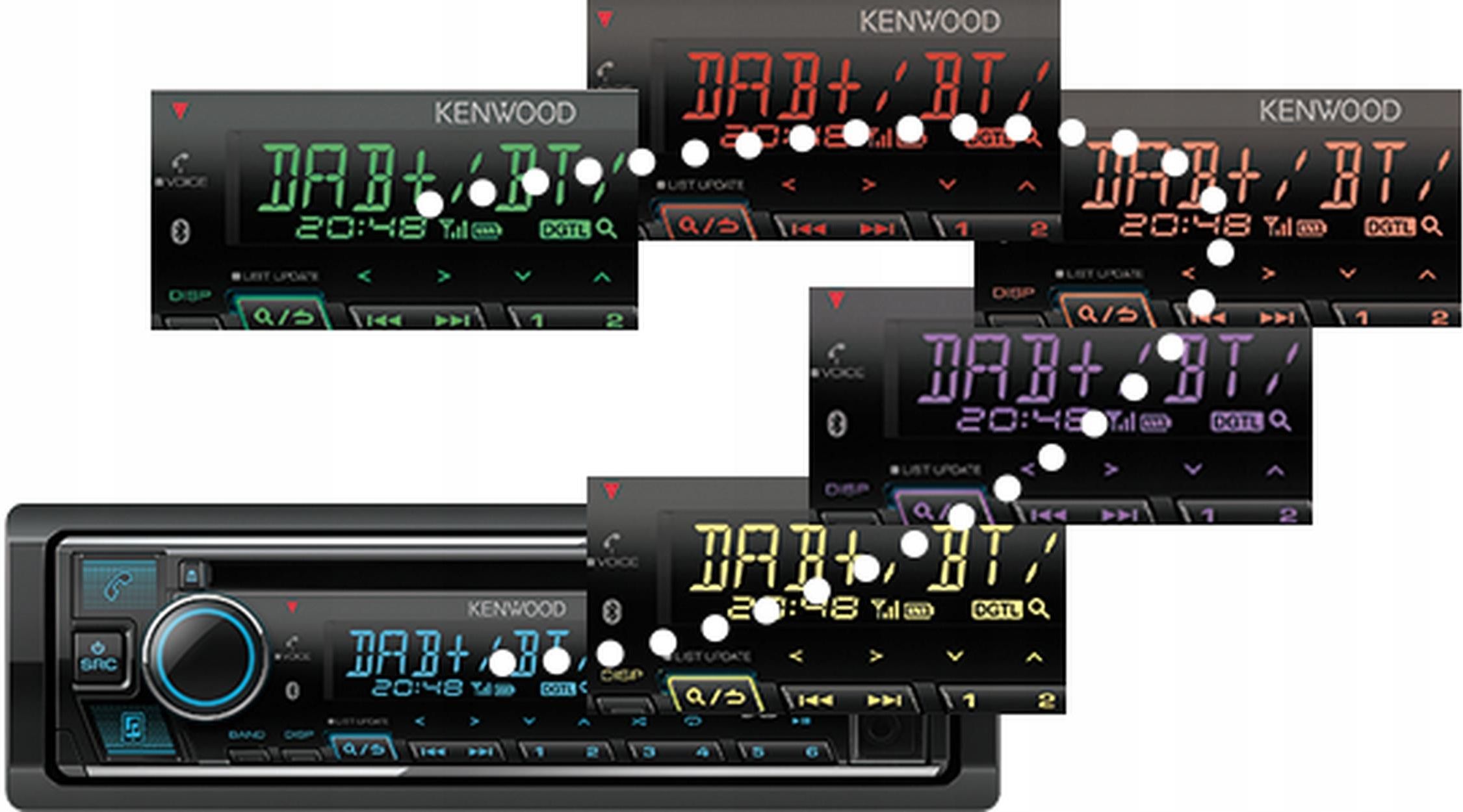 фото Бездискова MP3-магнітола Kenwood KDC-BT665U
